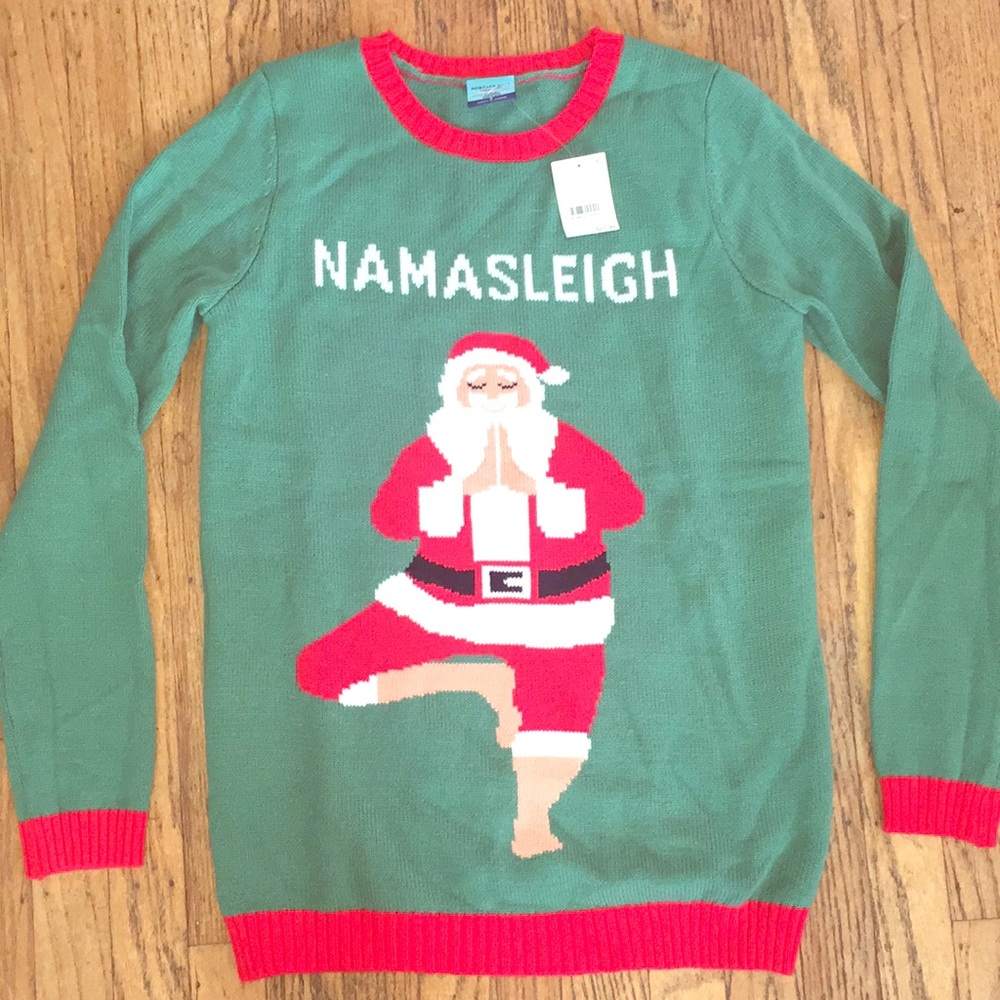 “Namasleigh” Christmas sweater